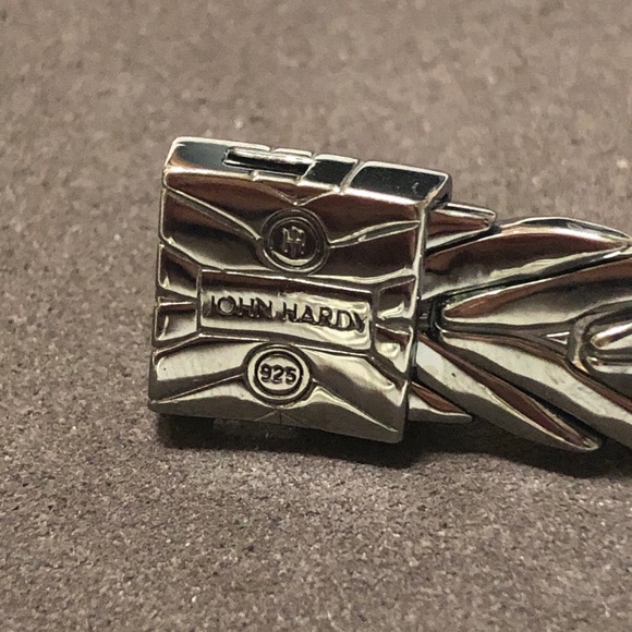 John Hardy 925 Classic Chain Diamond Bracelet 11mm - Picture 5 of 6